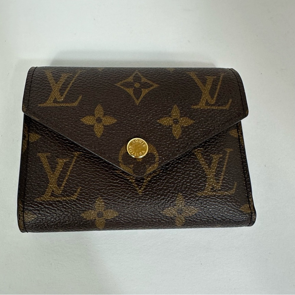 Louis Vuitton Victorine Wallet Brown Monogram Gold Hardware
